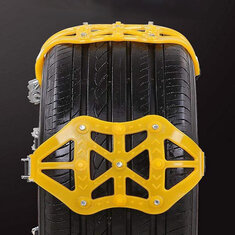 1pcs Chaînes antidérapantes pour pneus de voiture et vélo électrique Chaînes de roue épaissies pour neige, boue, sable et route Chaînes antidérapantes en TPU Accessoires