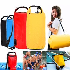 Kamp, yürüyüş, yüzme, rafting ve kano için 20L su geçirmez çanta depolama kurutma paketi