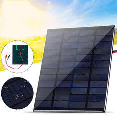 10 Вт Солнечная Панель с зажимами Поликристаллический силикон Солнечная Ячейка IP65 Портативная Водонепроницаемы На открытом воздухе Кемпи