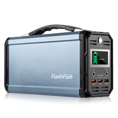 [USA langsung] Flashfish G300 300W Generator Tenaga Surya 222Wh Portable Power Station 60000mAh Baterai Pengisi Daya untuk Berkemah di Luar Ruangan Rumah