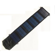 5V 15W USB Solar Chargers with 5 Folding Solar Panel Portable Solar Cell Waterproof Solar Battery Chargers Power Bank