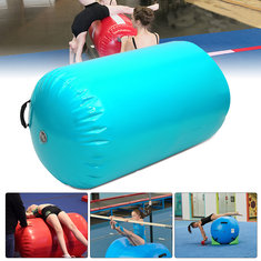 105x90cm Oppblåsbare Gymnastic Air Rolls Beam Yoga Gymnastikk Cylinder Airtrack Treningsstolpe Trening Luftmatte
