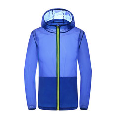 Jaqueta de movimento ao ar livre com proteção solar, secagem rápida e resistente ao vento para acampamento e caminhadas