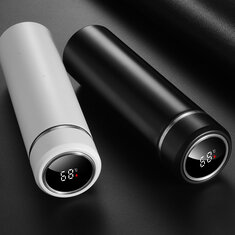 500ML Smart Vacuum Thermos Wasserflasche aus Edelstahl mit Touch-Temperaturanzeige und Isolierung