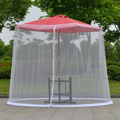 Parapluie extérieur Table écran clôture moustiquaire Patio pique-nique couverture de filet pare-soleil anti-moustiques