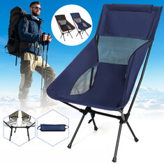 Opklapbare maanstoel Lichtgewicht viskruk Camping BBQ-stoel Outdoor Travel Max Load 265 lbs