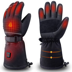 Men Heated Gloves Motorcycle Touch Screen Battery Powered Waterproof Gloves Winter Keep Warm Motorcycle Heated Gloves Guantes