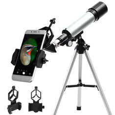 IPRee® 90X 50mm Monocular Telescope Astronomical Refractor Telescope Refractive Eyepieces With Tripod For Beginners