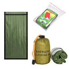 AOTU Emergency Sleeping Bag Thermal Waterproof Folding Reusable Survival Blanket Life Bivy Outdoor Camping Climbing