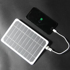 Panneau solaire haute puissance de 205 * 140 mm, 5 V, 5 W pour téléphone portable, banque d'alimentation solaire USB, batterie, chargeur solaire pour le camping