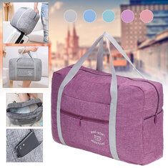 Oxford Cloth 40x30x13cm Foldable Travel Storage Bag Waterproof  Luggage Bag Hand Shoulder Bag Carry Duffle Tote