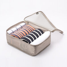 IPRee® Путешественник Складной мешок для хранения одежды Водонепроницаемый сетчатый органайзер для белья и косметики с молнией