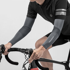 Suporte de mão para ciclismo ROCKBROS em tecido de seda de gelo com proteção solar UPF 50+, respirável, alta elasticidade, costuras para uma boa aderência durante a corrida e ao andar de bicicleta ao ar livre.