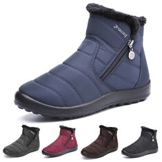 Gracosy Warm Snow Boots Kvinders vinterstøvler Anti-slip Vandtæt pelsfor Udendørs sko