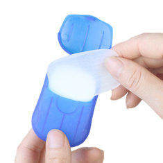 IPRee™ 20 Pcs Sabonete de Papel Suprimentos de Limpeza Externa Esterilizador de Viagem Portátil para Lavar as Mãos Lençol Pequeno