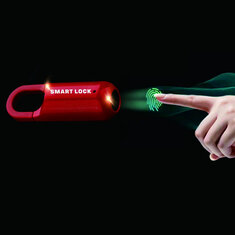M01 Parmak İzi Kilit Su Geçirmez Mini USB Şarj Edilebilir Kapı Kilit Hızlı Kilit Açma Çinko Alaşım Hırsızlık Önleme Kilit