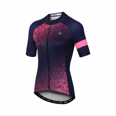 XINTOWN Camiseta de ciclismo de secado rápido para hombres y mujeres con tejido sintético transpirable y patrones divertidos, perfecta para montar en verano.