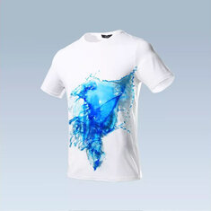 BEVERRY Impermeable Camiseta creativa transpirable de manga corta antiincrustante al aire libre Camisetas de escalada y senderismo