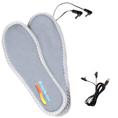 USB Heated Shoe Insoles Feet Warm Sock Pad Mat Electrically Heating Insoles Washable Warm Thermal Insoles Unisex
