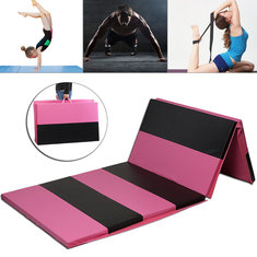 118 × 47 × 2 inç Katlanır Jimnastik Mat Yoga Egzersiz Salonu Airtrack Paneli Tumbling Tırmanma Pilates Pad Hava Parça