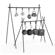 Ultralight Hanging Rack Folding Cookware Storage Triangle Racks Clothes Shelf Up to 8kg Outdoor Camping Picnic Travel