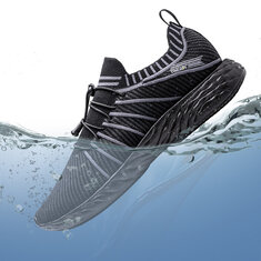 ONEMIX wasserfeste Sneakers mit Allrichtungs-Wasserdichtechnik, anti-fouling, schnell zu reinigen, atmungsaktiv, leicht und geeignet für Outdoor-Sportarten wie Klettern, Wandern, Radfahren.