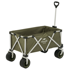 Naturehike Folding Camping Cart Trolley Outdoor Camping Small Cart Detachable Four-way Wide Wheel Cart 140L