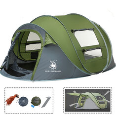 Venkovní 3-4 osoby Camping Stan Automatické otevírání jednovrstvé střešní krytiny Vodotěsné proti slunečnímu záření
