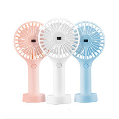 2000mAh Rechargeable Hand Fan for Office Home Outdoor USB Fans 3 Speed Adjustable Cooling Fan