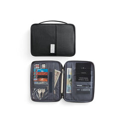 IPRee® بوليستر جواز سفر حقيبة رياضية معرف السفر بطاقة محفظة الرجال ضد للماء الائتمان متعدد الوظائف بطاقة حامل