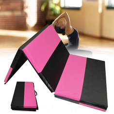 Tapis de gymnastique pliable de 70x47x1,97 pouces pour les exercices de yoga, fitness et acrobaties.