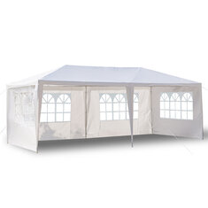 [US/UK/FR Direct] 3*6M Outdoor Luifel Zonnescherm Shelter Met Frame Outdoor Gazebo Paviljoen Met 4 Verwijderbare Zijwanden Geschikt Voor Camping Party Bruiloft Tent