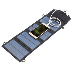 إيبري ™ 5V 7W المحمولة لوحة للطاقة الشمسية السفر في حالات الطوارئ طوي شاحن قوة البنك مع منفذ أوسب