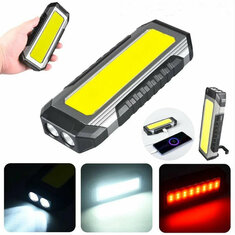 COB LED Làm Việc Đèn Pin Sạc USB Đèn Lồng Cắm Trại LED Đèn Pin Đèn Pin Cắm Trại Có Nam Châm