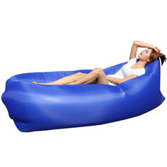IPRee® Sofá inflable cuadrado con cabeza de aire para descansar, cama portátil de viaje de tela Oxford 210D, capacidad máxima de carga 200 kg