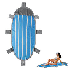 Tamaño de 210x95cm. Colchón inflable para la playa plegable, adecuado para acampar, hacer picnic y viajar.