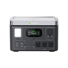 [USA Direct] GROWATT 600W 538Wh Portable Lifepo4 Power Station Solar Generator 110V/600W AC Outputs, Quick Charge in 1.6 Hours, LED Light, Wireless Charging, Emergency Power Station