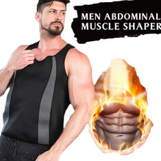 Heren Neopreen Vest Sauna Suit Gevormd Vest Warmte Zweet Verhogen Energieverbruik Keep Fit Fitness-shirt