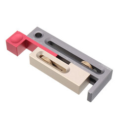 HONGDUI Kerfmaker Ajustador de slot de serra de mesa Ferramenta de Encaixe Mortise e Tenon Bloco de medição móvel para marcenaria