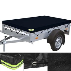 ançais: Couverture de remorque imperméable en PVC 600D, protection lourde anti-poussière pour tente de toit de voiture, voyages de camping