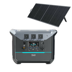 [EU Bezpośrednie] DaranEner NEO2000 2000W 2073,6Wh Bateria LiFePO4 Przenośne Stanowisko zasilające z 1 szt. SP200 200W panelu słonecznego ETFE, Zasilacz UPS Z gniazdkami AC z 1,8 godzinami szybkiego ładowania Generator zasilany energią słoneczną do domu, na zewnątrz, kempingu, podróży RV