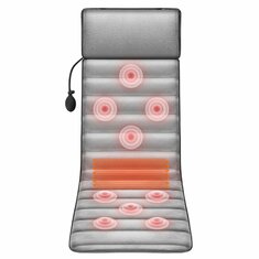 9-biegowa regulacja wibratora elektrycznego ogrzewanie pleców masażer do szyi materac poduszka pod talię mata biuro w domu ulga w bólu Relaks podkładka do masażu