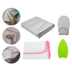 4 piezas de manteles portátiles para planchar, tabla de planchar eléctrica para el hogar, almohadilla protectora para planchar útil