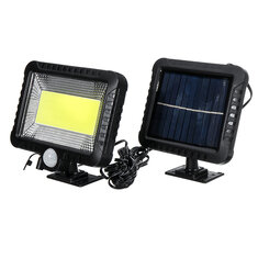 COB 100LED-ljus 30W 600Lumen IP65 Solarlampa Utomhus Park Yard Trädgårdsljus Campingljus Arbetsljus