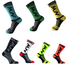 1Pair Sports Anti Slip Cycling Compression Stockings Unisex Breathable Below Knee Compression Socks