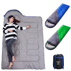 Envelope Waterproof Sleeping Bag Outdoor Camping Traveling Sleeping Bag Winter Cotton Warm Adult Sleeping Bag 