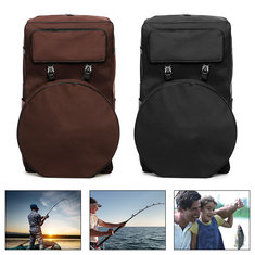 Bolsa de pesca de nylon 1680T para acampar ao ar livre com mochila multifuncional