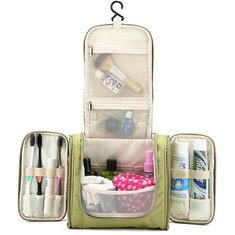 النساء السفر غسل حقيبة مستحضرات التجميل حقيبة تخزين حقيبة متعددة الوظائف
