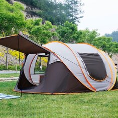 IPRee® PopUp Tent for 5-8 Person 3 IN 1 Waterproof UV Resistance Large Family Camping Tent Sun Shelters Outdoor 3 Seconds Automatic Setup