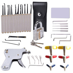 DANIU 18Pcs Dimple Lock Pick Tools Combination Door Openner Locksmith Tool 